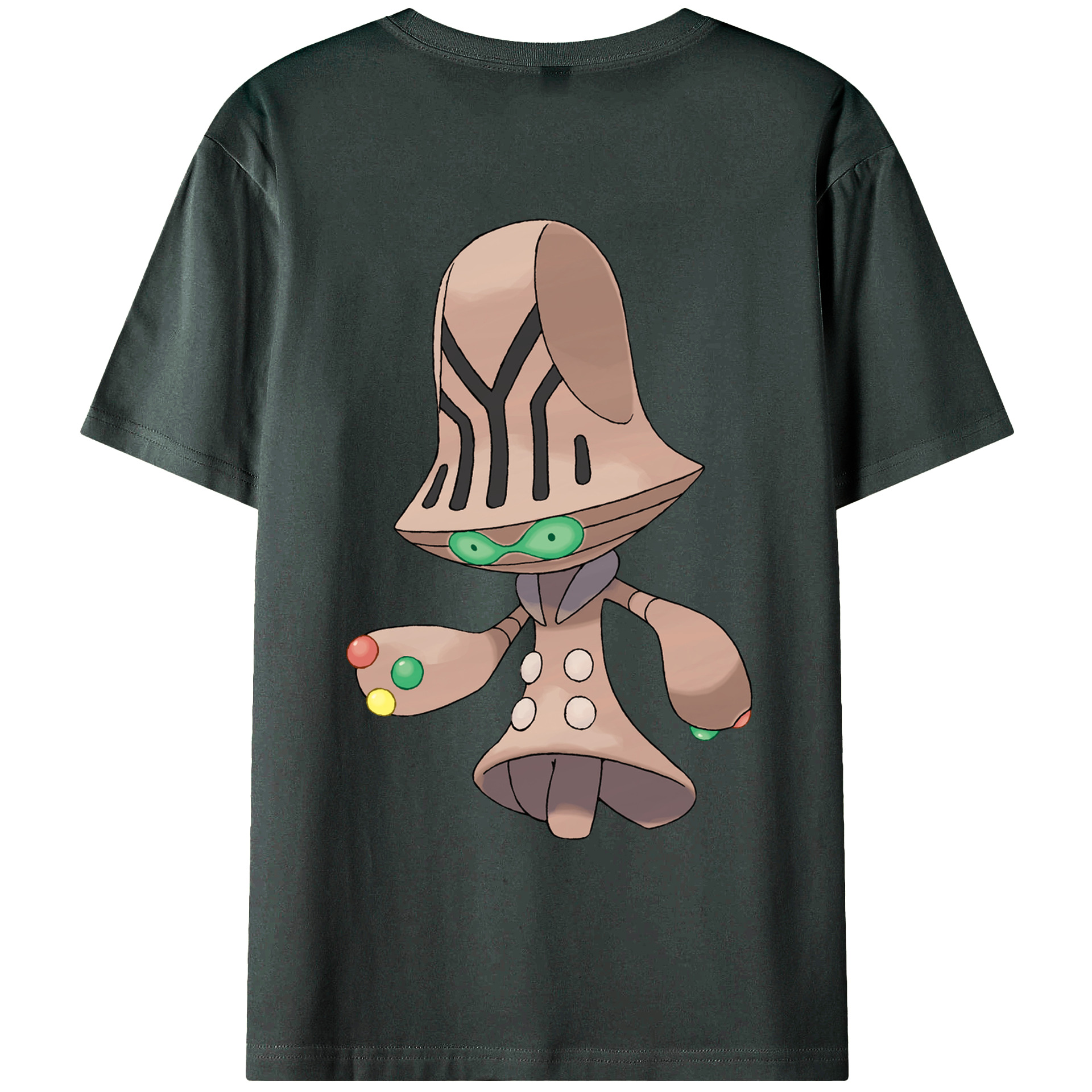 （画像用） ポケットモンスター Pokémon 綿100％ メンズ半袖Tシャツ（バックプリント） 通気性